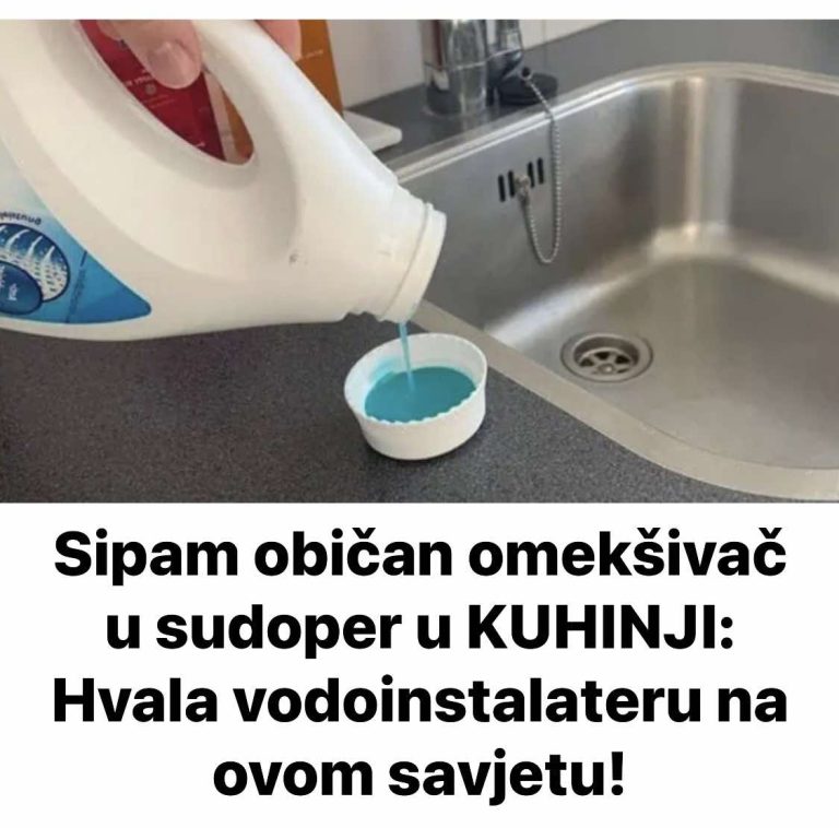 Sipam običan omekšivač u sudoper u KUHINJI: Hvala vodoinstalateru na ovom savjetu!