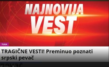 Tragične vesti: Preminuo poznati srpski pevač – SVI su u šoku!