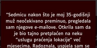 “Sedmicu nakon što je moj 35-godišnji muž neočekivano preminuo…”