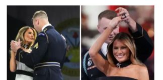 Melaniju SINOĆ DOHVATIO NABILDOVANI VOJNIK i pripio uz sebe: Njihov POŽUDNI PLES postao je SVETSKA SENZACIJA, a sve se desilo Donaldu PRED NOSOM