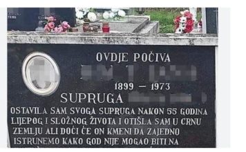 POKOJNICA OSTAVILA ROĐENOM SUPRUGU PORUKU NA SPOMENIKU 3 godine kasnije usledio SKANDAL ODGOVOR: Ljudi čitaju i ne veruju da je ovo STVARNO