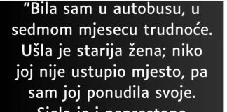 “Bila sam u autobusu,…”