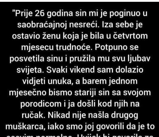 “Prije 26 godina sin mi je poginuo u saobraćajnoj nesreći”