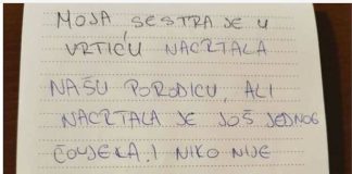 Moja sestra je nacrtala našu porodicu u vrtiću, ali je nacrtala i osobu koju nije poznavala: Kada je tetka pitala ko je on, sestra je rekla…