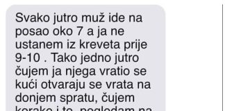 Moram priznati da moj suprug na posao odlazi oko 7 sati ujutro, dok ja inače ne ustajem iz kreveta do 9-10 sati.