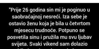 “Prije 26 godina sin mi je poginuo u saobraćajnoj nesreći”