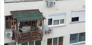 Stanar zgrade rešio sam da napravi terasu: Suludi prizor brzinom munje obišao ceo Balkan