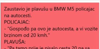 VIC DANA !!! PLAVUŠA NA AUTOCESTI