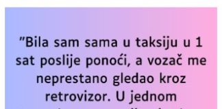 “Bila sam sama u taksiju u 1 sat poslije ponoći…”