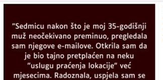 “Sedmicu nakon što je moj 35-godišnji muž neočekivano preminuo…”