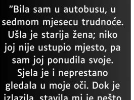 “Bila sam u autobusu,…”