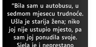 “Bila sam u autobusu,…”