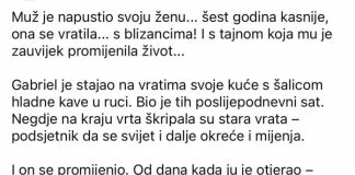 Čovjek je odbacio svoju ženu – ali šest godina kasnije, ona se vratila… i dovela blizance.