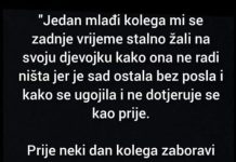 “Jedan mlađi kolega mi se u zadnje vrijeme stalno žali…”