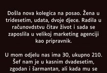 “Došla nova kolegica na posao…”