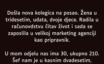 “Došla nova kolegica na posao…”