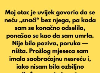 Moj otac je uvijek govorio da se neću „snaći“ bez njega, pa kada sam se konačno odselila. Moj otac je uvijek govorio da se neću „snaći“ bez njega, pa kada sam se konačno odselila. - featured image