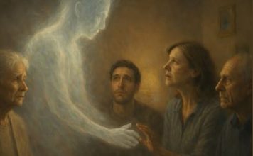 Kako duša preminule osobe dolazi da se oprosti od svojih voljenih.