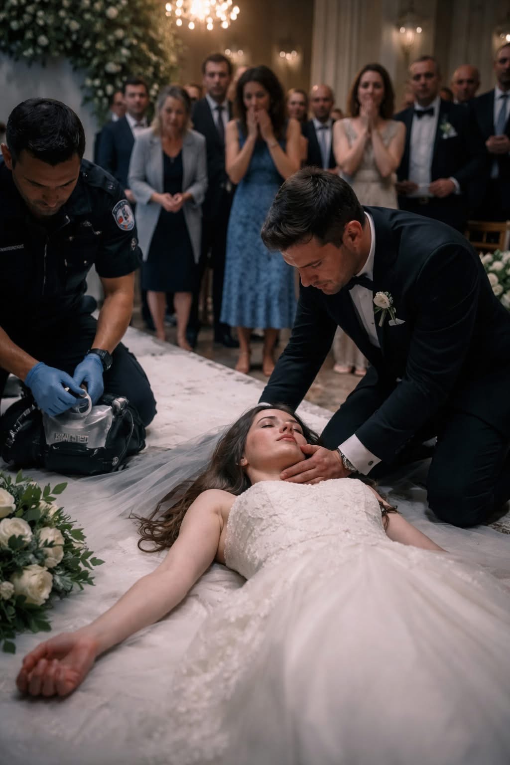 Mlada je preminula na vlastitom vjenčanju i bila je prevezena u mrtvačnicu, ali jedan od zaposlenika primijetio je nešto čudno: njezino lice bilo je ružičasto, kao da još uvijek živi, a srce joj je još kucalo. Tada se dogodilo nešto što je sve prisutne onesvijestilo od straha… - featured image Mlada je preminula na vlastitom vjenčanju i bila je prevezena u mrtvačnicu, ali jedan od zaposlenika primijetio je nešto čudno: njezino lice bilo je ružičasto, kao da još uvijek živi, a srce joj je još kucalo. Tada se dogodilo nešto što je sve prisutne onesvijestilo od straha… - featured image