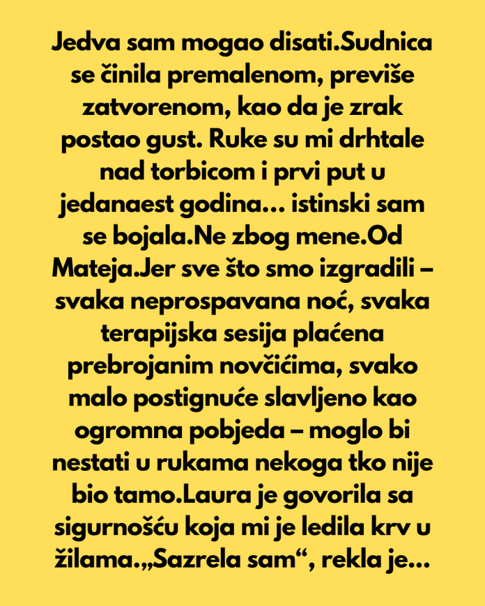 Kad su mu htjeli uzeti sve, ustao je i jednim potezom promijenio sudbinu: Ono što je rekao u sudnici zaledilo je sve prisutne… - featured image Kad su mu htjeli uzeti sve, ustao je i jednim potezom promijenio sudbinu: Ono što je rekao u sudnici zaledilo je sve prisutne… - featured image