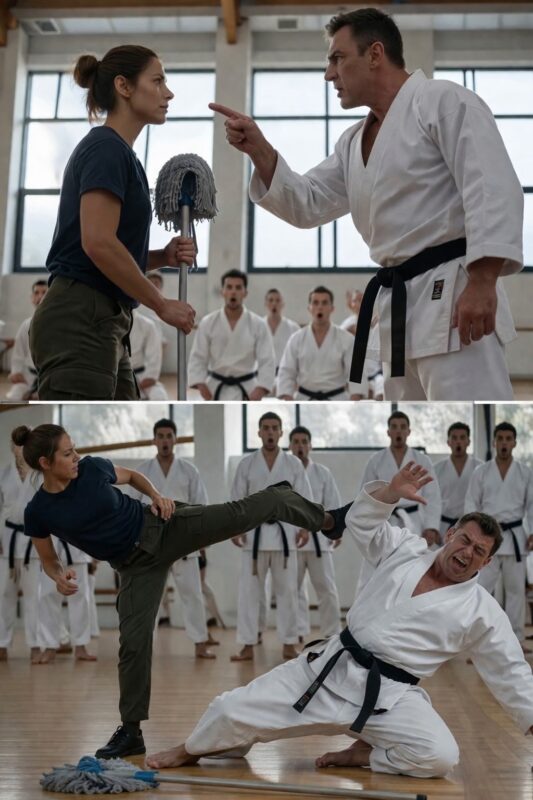 Karate majstor sa crnim pojasom izderao se na čistačicu i pokušao je poniziti pred svim sportistima, ali jedan potez djevojke šokirao je cijelu salu 😱😲 - featured image Karate majstor sa crnim pojasom izderao se na čistačicu i pokušao je poniziti pred svim sportistima, ali jedan potez djevojke šokirao je cijelu salu 😱😲 - featured image