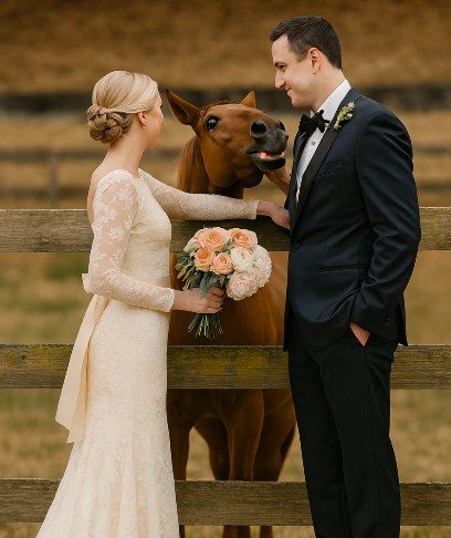 Tokom svadbenog fotografisanja, moj konj je iznenada počeo da rže kad je video mog verenika, a zatim ga je ugrizao — tek kasnije sam shvatila zašto… Tokom svadbenog fotografisanja, moj konj je iznenada počeo da rže kad je video mog verenika, a zatim ga je ugrizao — tek kasnije sam shvatila zašto… - featured image