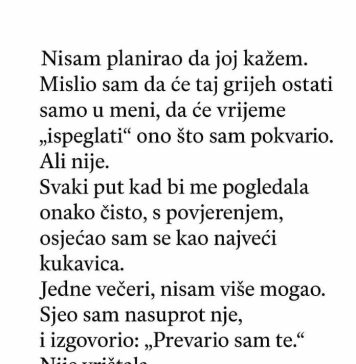 “Priznao SAM ženi da SAM je prevario — Ali njen odgovor me slomio.” “Priznao SAM ženi da SAM je prevario — Ali njen odgovor me slomio.” - featured image