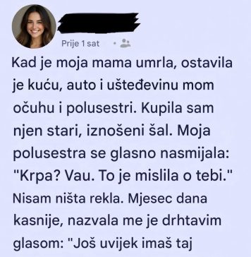 Ostala bez svega, osim starog šala: Priča o neočekivanom nasleđu