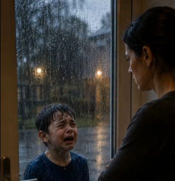 Zaključala sam svog 7-godišnjeg sina vani na kiši kako bih ga naučila lekciju… ali kad sam pokušala otvoriti vrata, netko je već stajao iza njega Zaključala sam svog 7-godišnjeg sina vani na kiši kako bih ga naučila lekciju… ali kad sam pokušala otvoriti vrata, netko je već stajao iza njega - featured image
