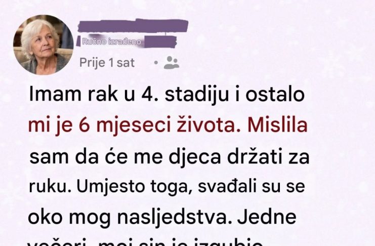 Imam još šest meseci života i upravo sam donela odluku koju mi deca nikada neće oprostiti Imam još šest meseci života i upravo sam donela odluku koju mi deca nikada neće oprostiti - featured image