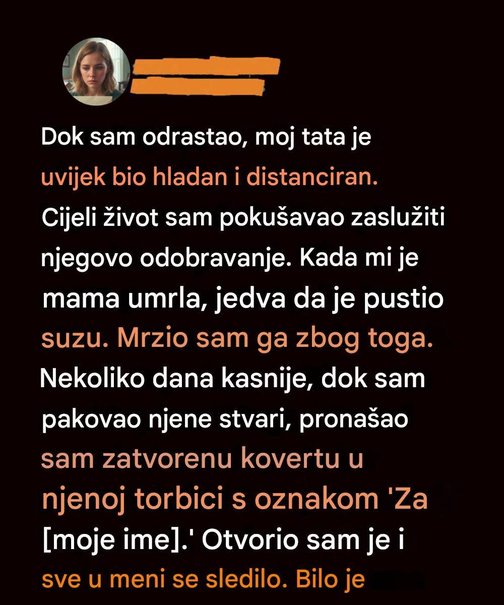 Godinama sam mrzeo svog oca — dok pismo moje majke nije otkrilo istinu - featured image Godinama sam mrzeo svog oca — dok pismo moje majke nije otkrilo istinu - featured image